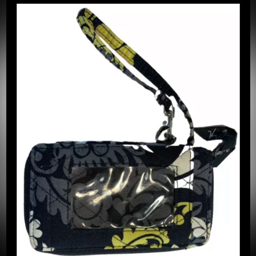 Vera Bradley ID Wallet All In One Credit Card Zip Around Wristlet  Quilted